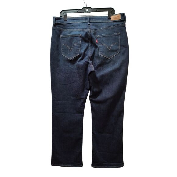 Levi's 512 Jeans Women's 18M Blue Perfectly Shaping Bootcut Stretch Denim 35x32 - Picture 2 of 6